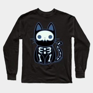 Skeleton kitten Long Sleeve T-Shirt